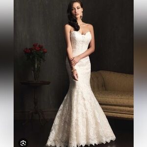 Allure Bridal Gown style 9072- white - preserved